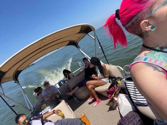 Unforgettable Sun Tracker Party Barge Rental on Lake Lewisville image 30