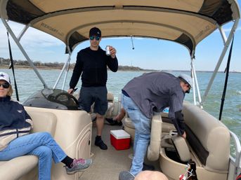 Unforgettable Sun Tracker Party Barge Rental on Lake Lewisville image 5
