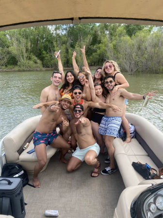 Unforgettable Sun Tracker Party Barge Rental on Lake Lewisville image 1