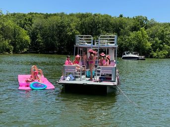 Pearl: The Pink Double Decker Double Slide Pontoon Charter image