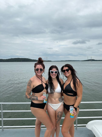 Pearl: The Pink Double Decker Double Slide Pontoon Charter image 9