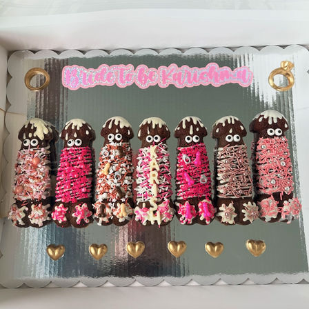 Bachelorette Party Set Up with Naughty Decorations, Cake Pops, and More image 28