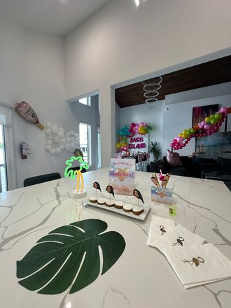 Bachelorette Party Set Up with Naughty Decorations, Cake Pops, and More image 16