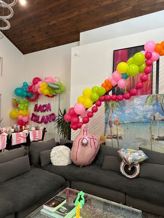 Bachelorette Party Set Up with Naughty Decorations, Cake Pops, and More image 26