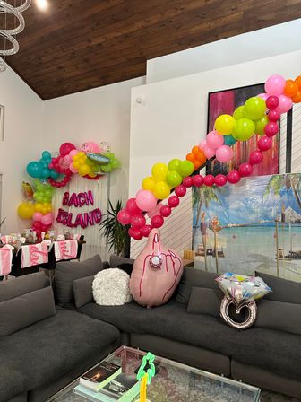 Bachelorette Party Set Up with Naughty Decorations, Cake Pops and More image 3