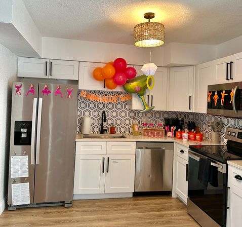 Bachelorette Party Set Up with Naughty Decorations, Cake Pops and More image 23