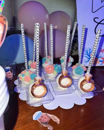 Bachelorette Party Set Up with Naughty Decorations, Cake Pops, and More image 12