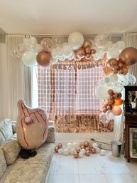 Bachelorette Party Set Up with Naughty Decorations, Cake Pops, and More image 24