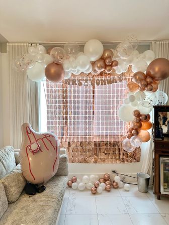 Bachelorette Party Set Up with Naughty Decorations, Cake Pops, and More image 24