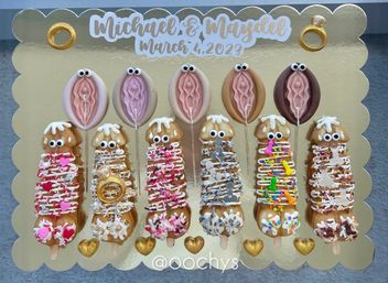 Bachelorette Party Set Up with Naughty Decorations, Cake Pops, and More image 18