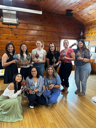 Mosaic Lamp Workshop: Create Your Own Colorful DIY Lamp image 11