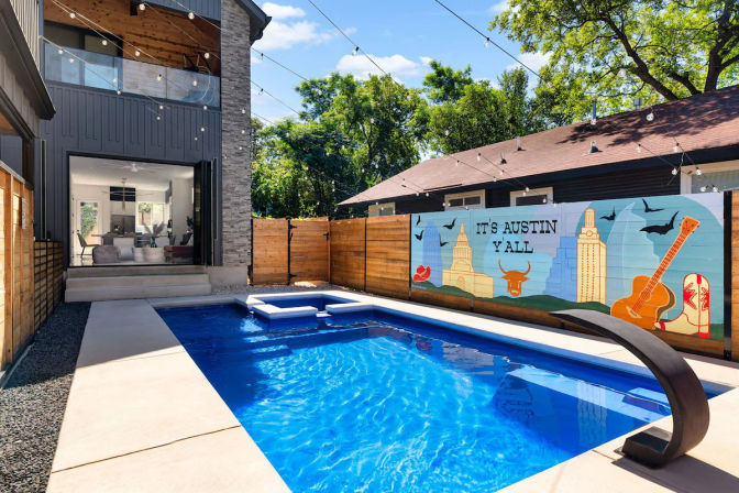 ArtHaus: Luxe East Austin Escape with Pool, Hot Tub + Firepit image 36