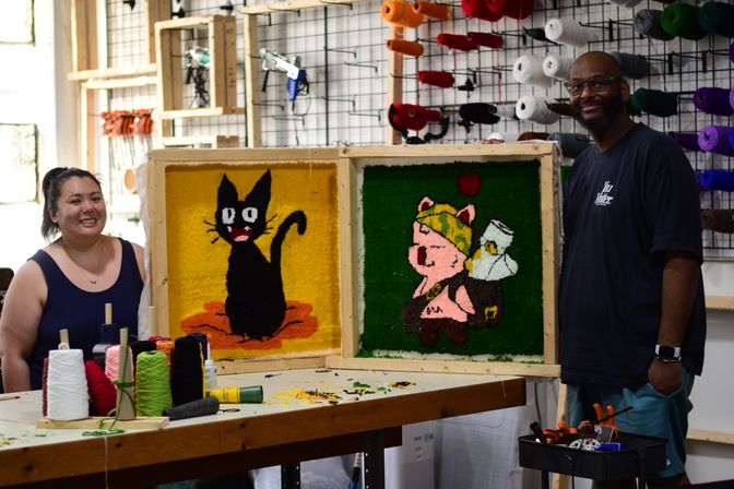 Rug Tufting Workshop in Detroit: Create Your Own Custom Handmade Rug at Ink Thread Studio image 6