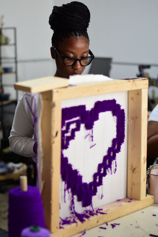Rug Tufting Workshop in Detroit: Create Your Own Custom Handmade Rug at Ink Thread Studio image 3