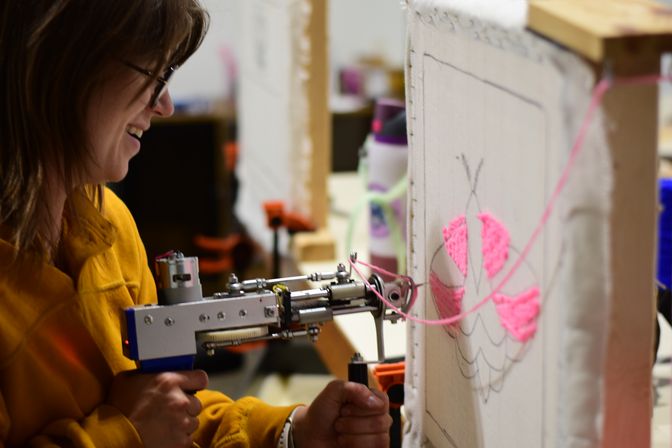 Rug Tufting Workshop in Detroit: Create Your Own Custom Handmade Rug at Ink Thread Studio image 5