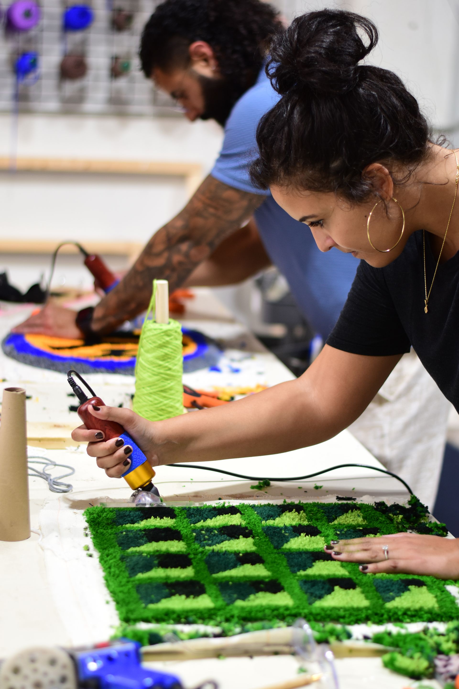 Rug Tufting Workshop in Detroit: Create Your Own Custom Handmade Rug at Ink Thread Studio image 2