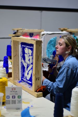 Rug Tufting Workshop in Detroit: Create Your Own Custom Handmade Rug at Ink Thread Studio image 4