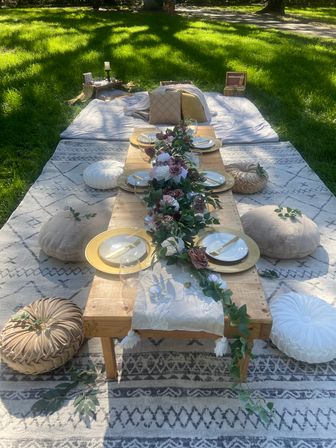 Luxury Picnic Setup in Savannah: Charcuterie Board, Wine, Games, Decor, and Speaker image 14
