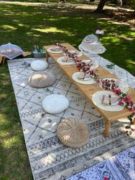 Luxury Picnic Setup in Savannah: Charcuterie Board, Wine, Games, Decor, and Speaker image 2