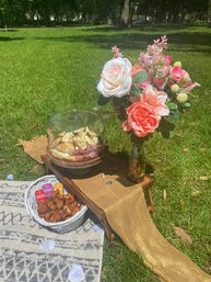 Luxury Picnic Setup in Savannah: Charcuterie Board, Wine, Games, Decor, and Speaker image 11