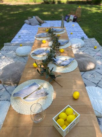 Luxury Picnic Setup in Savannah: Charcuterie Board, Wine, Games, Decor, and Speaker image 5