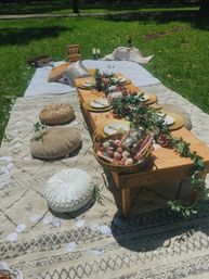 Luxury Picnic Setup in Savannah: Charcuterie Board, Wine, Games, Decor, and Speaker image 12