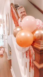 Insta-Worthy Party Decoration Set Up with Balloon Garland, Foil Backdrop, Custom Banner, Bedroom Suite, Party Games and More image 6