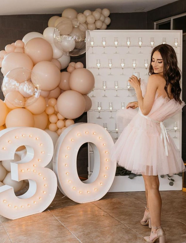 Thumbnail image for Insta-Worthy Champagne Wall and Drink Wall Rentals with Balloon & Floral Add-Ons