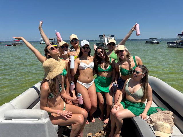 Crab Island Pontoon Rental: Tiki Bar Kick-Off, Lily Pad, Bluetooth Sound & More image 4