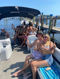 Crab Island Pontoon Rental: Tiki Bar Kick-Off, Lily Pad, Bluetooth Sound & More image 6