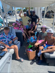 Crab Island Pontoon Rental: Tiki Bar Kick-Off, Lily Pad, Bluetooth Sound & More image 10