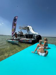 Crab Island Pontoon Rental: Tiki Bar Kick-Off, Lily Pad, Bluetooth Sound & More image 3