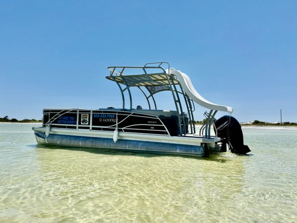 Crab Island Pontoon Rental: Tiki Bar Kick-Off, Lily Pad, Bluetooth Sound & More image 14