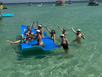 Crab Island Pontoon Rental: Tiki Bar Kick-Off, Lily Pad, Bluetooth Sound & More image 7