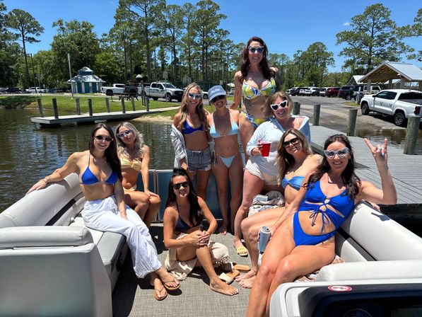 Crab Island Pontoon Rental: Tiki Bar Kick-Off, Lily Pad, Bluetooth Sound & More image 23