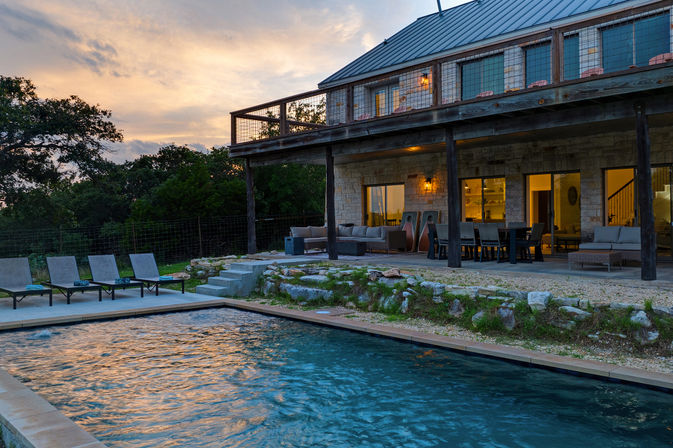 The Point: Hill Country Views, Pool + Hot Tub image 1