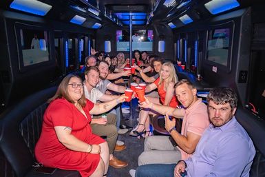 Nightclub on Wheels: Lounge with VIP Entry, Private Party Bus with Free Drinks + Photo Stop & Nightclub of Your Choice with VIP Entry image 15