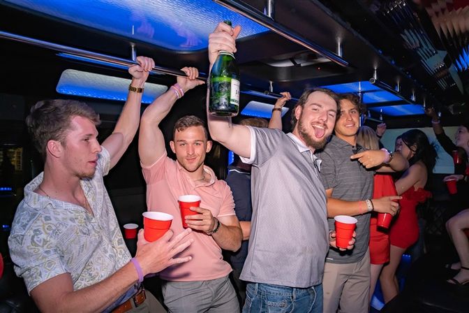 Nightclub on Wheels: Lounge Entry, Private Party Bus with Free Drinks + Photo Stop & Nightclub of Your Choice with Free Entry image 26