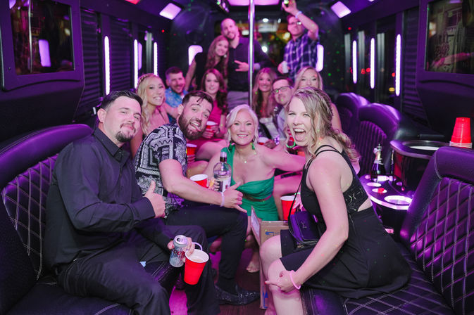 Nightclub on Wheels: Lounge Entry, Private Party Bus with Free Drinks + Photo Stop & Nightclub of Your Choice with Free Entry image 2