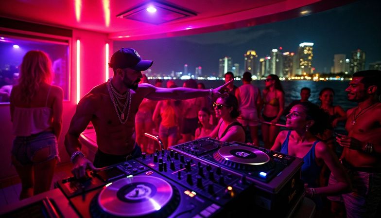 Ultimate Miami Yacht Party: Neon Nights Cruise with Open Bar image 4