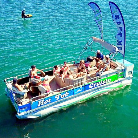 Hot Tub Cruisin': 8-Person Party Boat Rental with Hot Tub On Board image 3