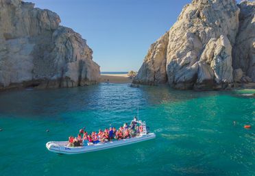 Combo Boat Ride to the Famous Arch, Camel Ride on the Beach & Mexican Buffet Lunch image 3