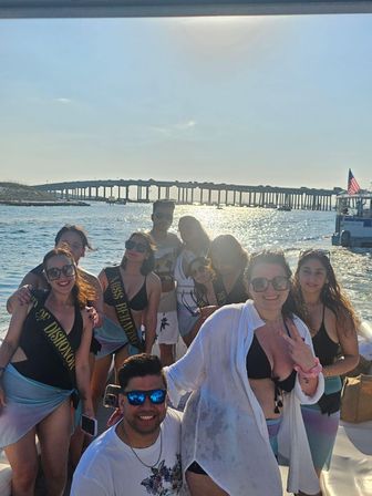 Party, Slide & Soak on a 35ft Pontoon to Crab Island image 13