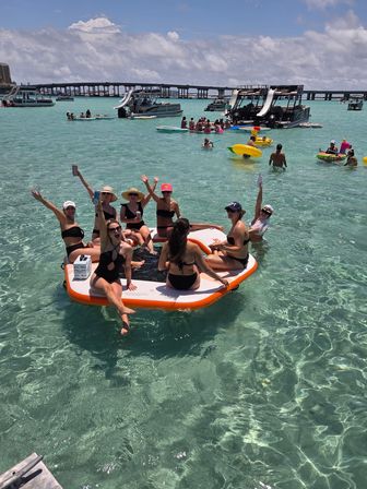 Party, Slide & Soak on a 35ft Pontoon to Crab Island image 22