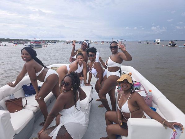Party, Slide & Soak on a 35ft Pontoon to Crab Island image 16