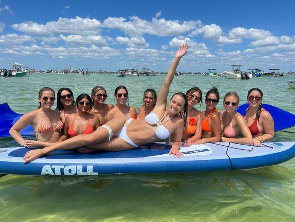 Party, Slide & Soak on a 35ft Pontoon to Crab Island image 1
