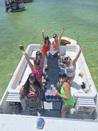 Party, Slide & Soak on a 35ft Pontoon to Crab Island image 29