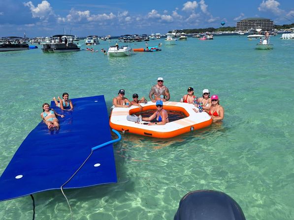 Party, Slide & Soak on a 35ft Pontoon to Crab Island image 15