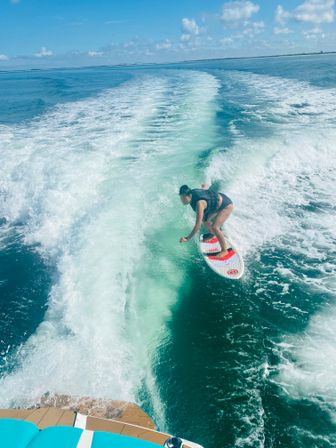 Pontoon Party Boat Tour or Tear Up the Waves with High Octane Watersports (BYOB) image 12