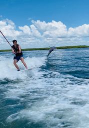 Pontoon Party Boat Tour or Tear Up the Waves with High Octane Watersports (BYOB) image 3